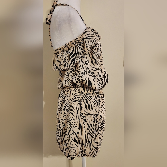 H&M Leopard Print/Animal Print Halter Romper Jumper Jumpsuit Women's Size S - Picture 4 of 8
